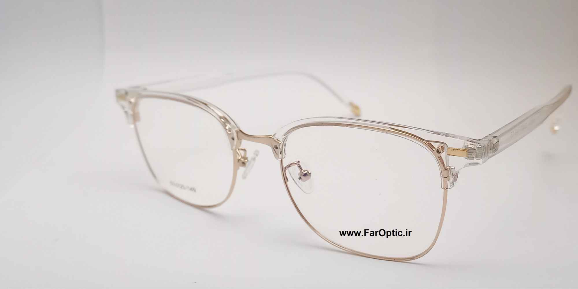 عینک فلزی کائوچویی سفید فراپتیک