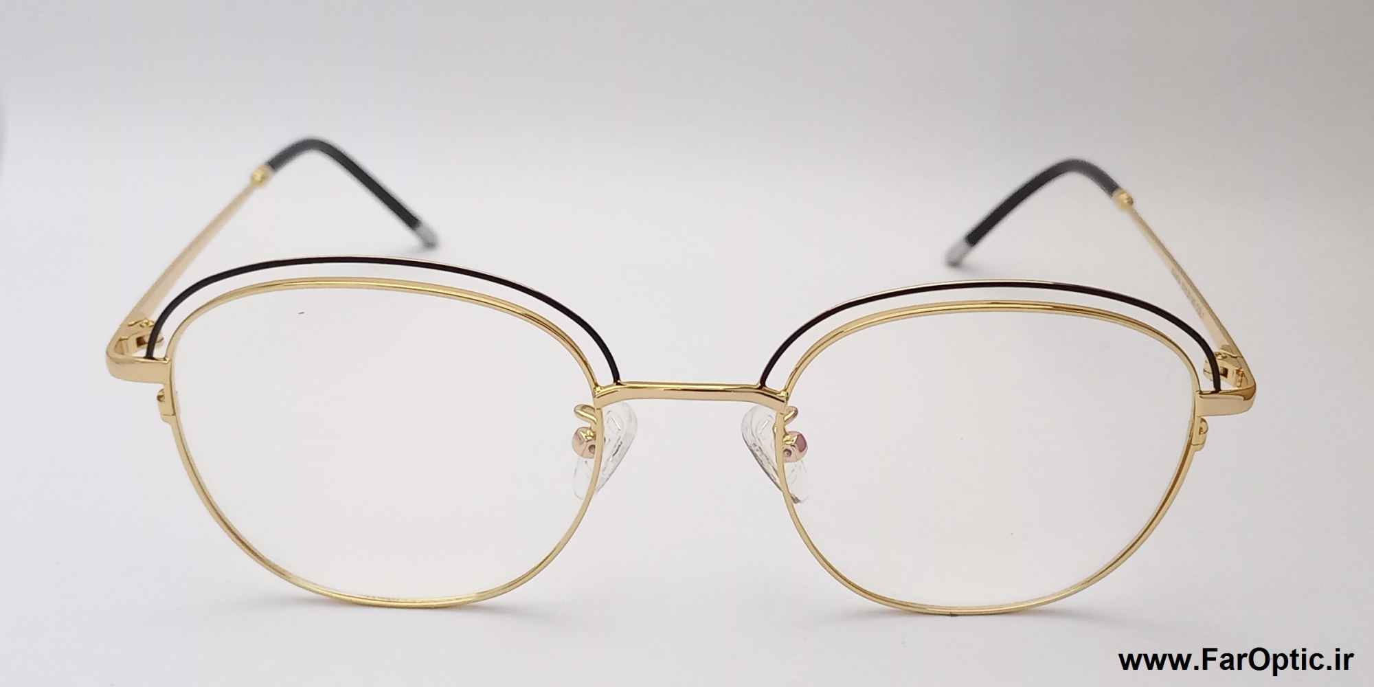 فریم عینک طلایی فاراپتیک